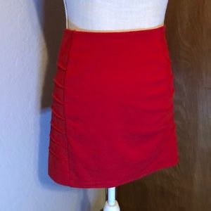 Cute red body-con skirt